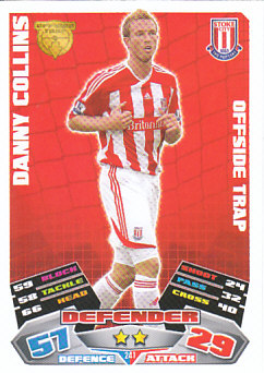 Danny Collins Stoke City 2011/12 Topps Match Attax #241